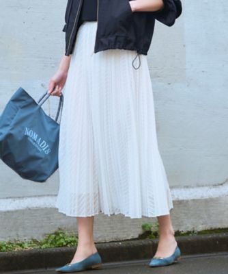 ＜23区 S (Women/小さいサイズ)＞レース　プリーツスカート（ＳＫＷＳＬＭ０４１９）