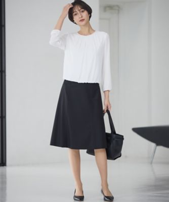 セットアップ着用】ファインネスウール フレア スカート