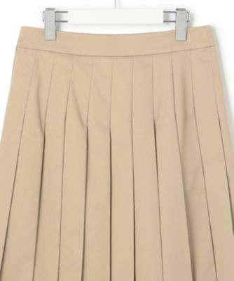 洗える】ポリエステルコットンツイル プリーツ スカート