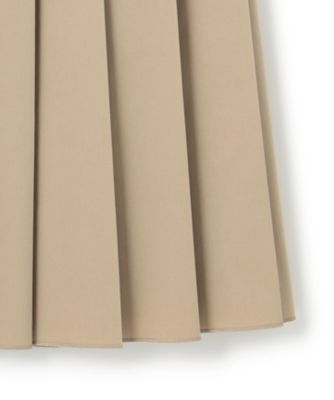 洗える】ポリエステルコットンツイル プリーツ スカート