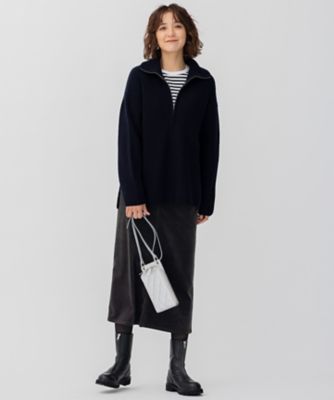洗える】23区DENIM ベルベットストレッチ Aライン スカート
