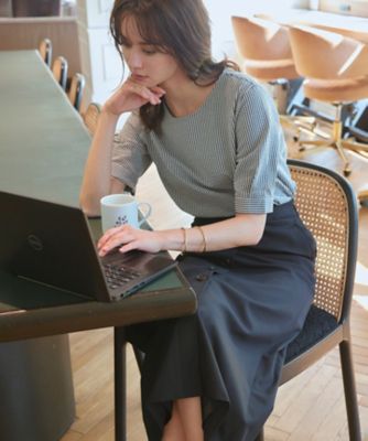 セットアップ対応】オックスストレッチ スカート