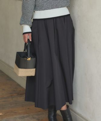 ＜23区 S (Women/小さいサイズ)＞【洗える】ハイカウントライトタフタ　ギャザースカート（ＳＫＷＳＳＳ０２０７）