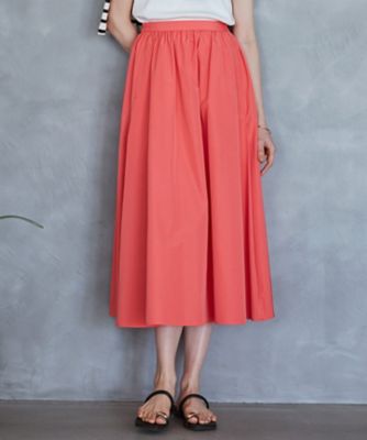 ＜23区 S (Women/小さいサイズ)＞【洗える】ハイカウントライトタフタ　ギャザースカート（ＳＫＷＳＳＳ０２０７）