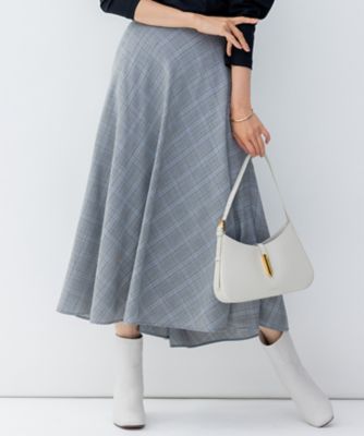 ＜23区 S (Women/小さいサイズ)＞ポリエステルウール　チェック　スカート（ＳＫＷＳＳＷ０３１０）