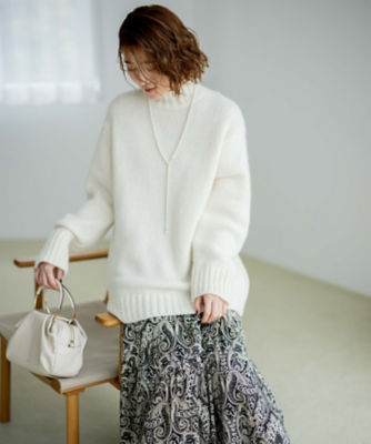 杏さん着用／洗える】フレンチペイズリーデシン ティアードスカート  