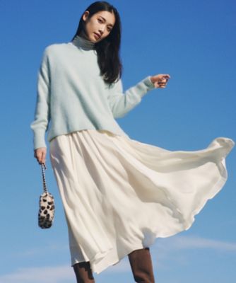 ＜23区 S (Women/小さいサイズ)＞【一部店舗限定／洗える】クレープシフォン　フレア　スカート（ＳＫＷＳＳＷ０８５２）
