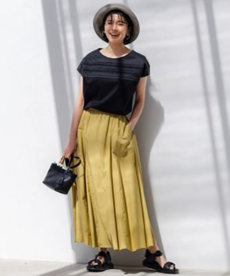 洗える】ナイロンコットンタフタ フレアスカート