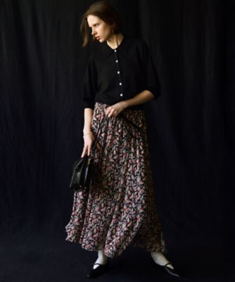 洗える】Ratti アブストラクトプリント スカート