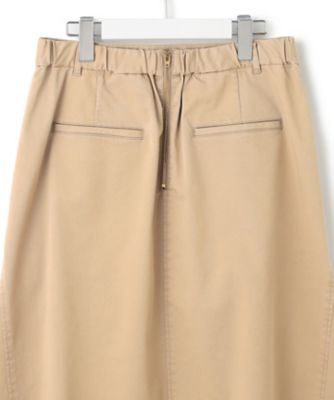 洗える】ストレッチギャバ チノ スカート（SKWWGA0214