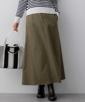 ＜23区 L (Women/大きいサイズ)＞【ＷＥＢ＆一部店舗限定カラーあり】ストレッチギャバ　チノ　スカート（ＳＫＷＷＧＡ０２１４）