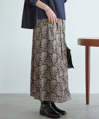 ＜23区 L (Women/大きいサイズ)＞【洗える】Ｒａｔｔｉ　ヴィンテージペイズリープリント　スカート（ＳＫＷＷＧＡ０３０５）