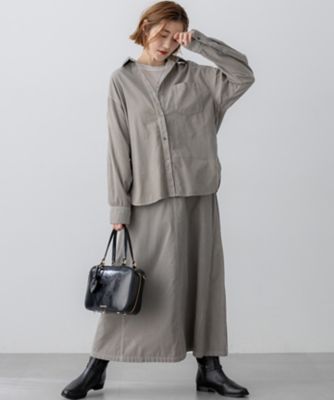 Oggi11月号掲載／洗える】コットン コーデュロイ スカート