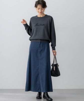 Oggi11月号掲載／洗える】コットン コーデュロイ スカート