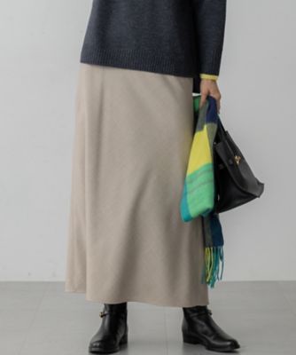 洗える】ハイカウントフラノ フレア スカート（SKWWGW0519