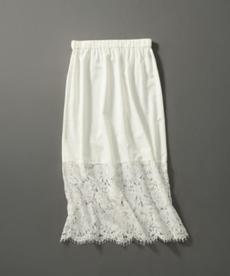 ＜23区 L (Women/大きいサイズ)＞【ＬＥＥ１０月号掲載／洗える】レースコンビ　ペチコート　スカート（ＳＫＷＷＧＷ０５３０）