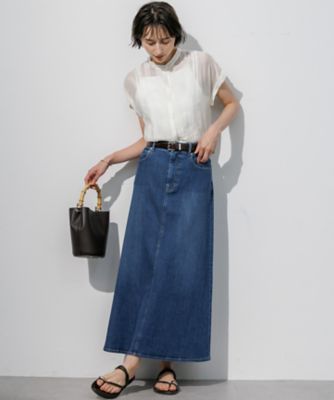 RED CARD TOKYO×23区】ストレッチ デニムフレアスカート