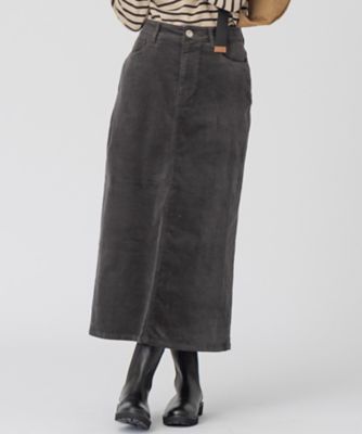 ＜23区 L (Women/大きいサイズ)＞【洗える】２３区ＤＥＮＩＭ　ベルベットストレッチ　Ａライン　スカート（ＳＫＷＷＮＷ０４０６）