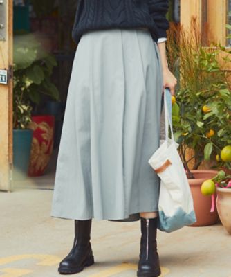 ＜23区 L (Women/大きいサイズ)＞【ＷＥＢ限定】マットナイロンタフタ　フレアスカート（ＳＫＷＷＮＷ０６０２）