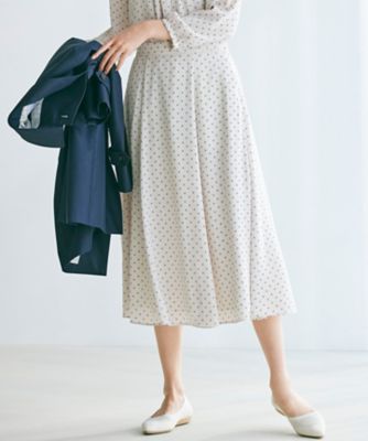 ＜23区 L (Women/大きいサイズ)＞【洗える】トライアングルプリント　スカート（ＳＫＷＷＳＭ０３０４）