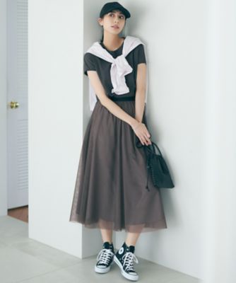 洗える】ソフトチュール スカート（SKWWSW0224） | 23