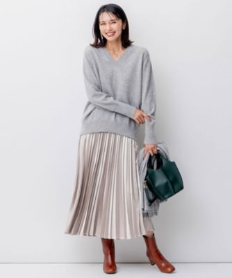 洗える】レザーライク プリーツスカート（SKWWSW0311） | 23