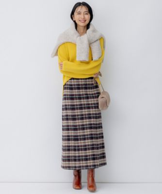 シャギーチェック スカート（SKWWSW0415） | 23区 L (Women
