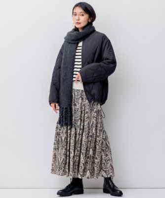 洗える】フレンチペイズリーデシン ティアードスカート