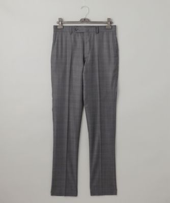 【Ｌｏｒｏ　Ｐｉａｎａ　Ｆａｂｒｉｃ】３６５　通年スーツ（グレーー×格子）（ＳＲＧＯＣＷ０４１５）