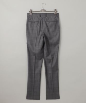 【Ｌｏｒｏ　Ｐｉａｎａ　Ｆａｂｒｉｃ】３６５　通年スーツ（グレーー×格子）（ＳＲＧＯＣＷ０４１５）