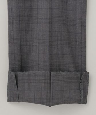 【Ｌｏｒｏ　Ｐｉａｎａ　Ｆａｂｒｉｃ】３６５　通年スーツ（グレーー×格子）（ＳＲＧＯＣＷ０４１５）