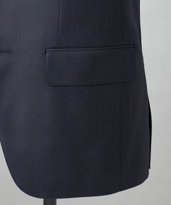 Loro Piana Fabric】365 通年スーツ（ネイビー×格子