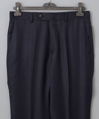 Loro Piana Fabric】365 通年スーツ（ネイビー×格子