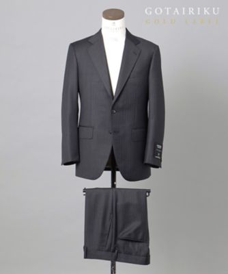 ＜五大陸 (Men)＞ＧＯＬＤ　ＬＡＢＥＬ／ＷＥＢ＆一部店舗限定【ＤＯＲＭＥＵＩＬ／ドーメル】インペリアルジェイド　通年スーツ（グレー）（ＳＲＧＯＣＷ０５６２）