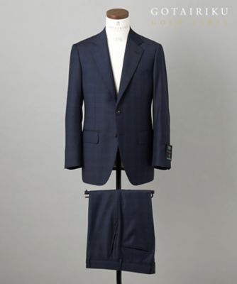 ＜五大陸 (Men)＞ＧＯＬＤ　ＬＡＢＥＬ／ＷＥＢ＆一部店舗限定【ＤＯＲＭＥＵＩＬ／ドーメル】インペリアルジェイド　通年スーツ（ネイビー）（ＳＲＧＯＣＷ０５６５）
