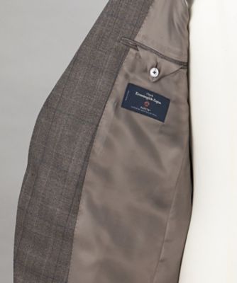 ZEGNA／ゼニア】エレクタ スーツ（ブラウンチェック