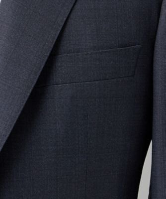 Loro Piana Fabric】365 通年スーツ（ネイビー×格子
