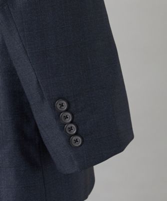 Loro Piana Fabric】365 通年スーツ（ネイビー×格子