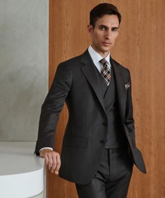ZEGNA／ゼニア】TRAVELLER スーツ＿オリーブ