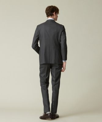 387 新品◆ ジェイプレス シャドーストライプ スーツ ビジネス B7 日本製 セール】 【ESSENTIAL CLOTHING】シャドーストライプ スーツ