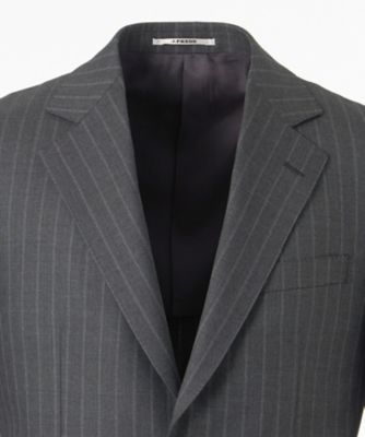 【極美品】J.PRESS 伊勢丹別注 AB6 ウール100% ブラックストライプ ESSENTIAL CLOTHING】インテリジェント ストライプ