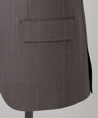 【ＺＥＧＮＡ／ゼニア】ＩＳＬＡＮＤＦＬＥＥＣＥ／アイランドフリース　３ピーススーツ（ブラウン×格子）（ＳＶＧＯＣＷ０４１０）