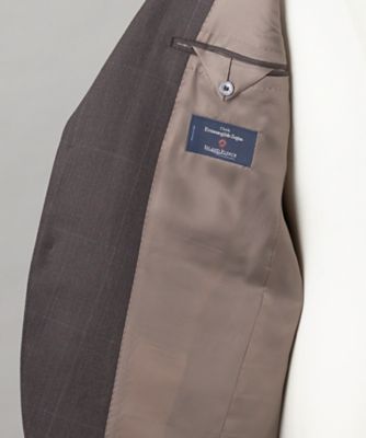 【ＺＥＧＮＡ／ゼニア】ＩＳＬＡＮＤＦＬＥＥＣＥ／アイランドフリース　３ピーススーツ（ブラウン×格子）（ＳＶＧＯＣＷ０４１０）