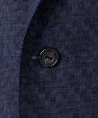 ＷＥＢ＆一部店舗限定【ＤＯＲＭＥＵＩＬ／ドーメル】ＩＭＰＥＲＩＡＬＪＡＤＥ／インペリアルジェイド　通年　３ピーススーツ（ネイビー×格子）（Ｓ