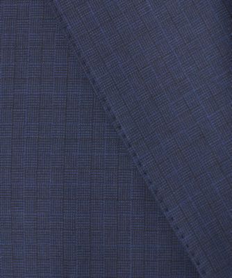 ＷＥＢ＆一部店舗限定【ＤＯＲＭＥＵＩＬ／ドーメル】ＩＭＰＥＲＩＡＬＪＡＤＥ／インペリアルジェイド　通年　３ピーススーツ（ネイビー×格子）（Ｓ