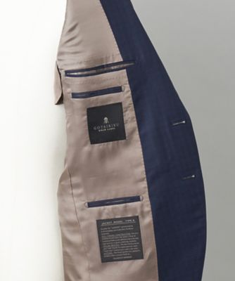 ＷＥＢ＆一部店舗限定【ＤＯＲＭＥＵＩＬ／ドーメル】ＩＭＰＥＲＩＡＬＪＡＤＥ／インペリアルジェイド　通年　３ピーススーツ（ネイビー×格子）（Ｓ