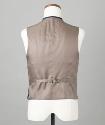 ＷＥＢ＆一部店舗限定【ＤＯＲＭＥＵＩＬ／ドーメル】ＩＭＰＥＲＩＡＬＪＡＤＥ／インペリアルジェイド　通年　３ピーススーツ（ネイビー×格子）（Ｓ