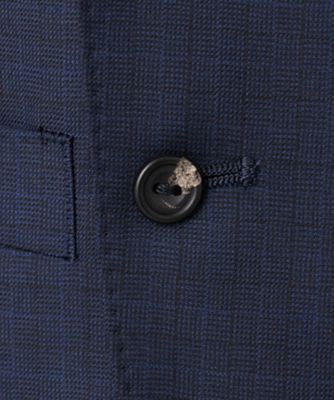 ＷＥＢ＆一部店舗限定【ＤＯＲＭＥＵＩＬ／ドーメル】ＩＭＰＥＲＩＡＬＪＡＤＥ／インペリアルジェイド　通年　３ピーススーツ（ネイビー×格子）（Ｓ