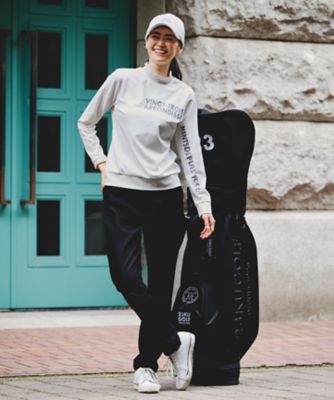⛳️レディース モックネックシャツ 23区GOLF｜【WOMEN】【吸水速乾・UVケア】袖ライン モックネック