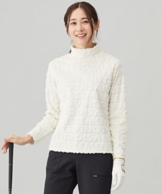 23区GOLF/ニジュウサンクゴルフ 【WOMEN】フェイクファーロゴモックネック(TOVLCW0524)
